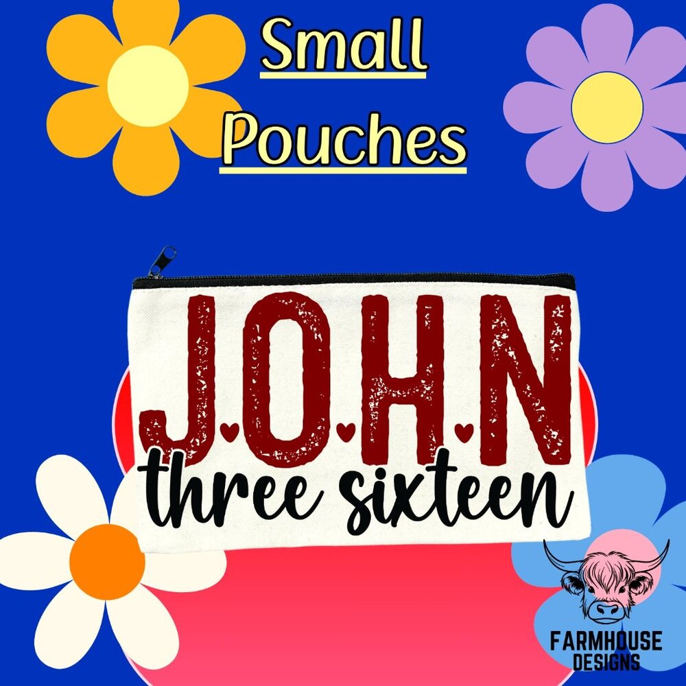 Small Designed Handheld Pouch Bag Farmhouse Designs